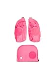 ergobag Fluo LED Seitentaschen Set Geeignet für pack, cubo, cubo light und wide Pink