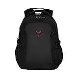 WENGER Sidebar Laptop-Rucksack mit Tablet-Fach, Notebook bis 16 Zoll, Tablet bis 10 Zoll, Organizer, 26 l, Damen Herren, Büro Business-Reisen Uni, Schwarz, 601468