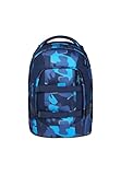 satch pack Schulrucksack ab 5. Klasse ergonomisch 30L Stauraum standfest Organisationstalent Troublemaker - Blau