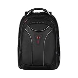 Wenger Carbon Laptop-Rucksack, Notebook bis 17 Zoll, 30 l, Damen Herren, Business Uni Schule Reisen, Schwarz, 600637