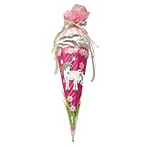 ROTH Schultüte Einhorn Bastelset 68cm Rot(h)-Spitze - alle Einzelteile ausgestanzt