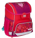 Schulranzen Set 6 Teile Herlitz Loop Plus Jungen Mädchen leicht Ranzen Grundschule rf (Sweet Hearts 7353)