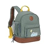 LÄSSIG Kinderrucksack mit Brustgurt Kindergartentasche Kindergartenrucksack 27 cm, 4,5 Liter oben, 1,5 Liter unten, 3 Jahre/Mini Backpack Adventure Bus