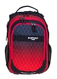 Elephant Schulrucksack HERO SIGNATURE Rucksack (Red Cube 12868 (Rot Schwarz))