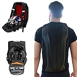 JFG RACING Motorradrucksack wasserdicht motorradrucksack hartschale Karbonfaser Motorradhelm-Rucksack wasserdicht 30 l, große Kapazität, für Reisen, Camping, Radfahren, Aufbewahrungstasche