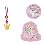 Step by Step Magic Mags Spiegelburg „Prinzessin Lillifee, Rosarien“, 3-teilig, 2 Magnet-Applikationen und 1 Anhänger, als Ergänzung für den Schulranzen oder Vorschulrucksack, für Mädchen