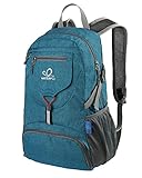 WATERFLY Ultraleicht Faltbar Klein Rucksack: 20L Leicht Packable Wanderrucksack Tagesrucksack Trekkingrucksack Outdoor Sportlich Backpack Travel Daypack für Herren Damen