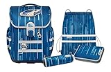 Thorka GmbH McNeill Mac2 Ranzen Set 5teilig NEW POLICE, Blau