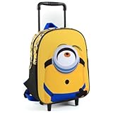 mybagstory - Trolley – Minions – Gelb – Kinder – Schule – Kindergarten – Grundschule – Schulranzen für Jungen – Größe 30,5 cm – verstellbare Träger – Rollen – Geschenkidee, gelb, 30,5 cm, Klassisch