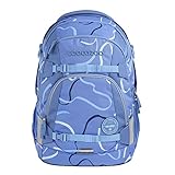 Coocazoo Schulrucksack MATE, „Cool Breeze”, blau, ergonomischer & anpassbarer Tornister, höhen- & größenverstellbar, mit Brustgurt & Hüftgurt, ab der 3. Klasse