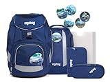 ergobag Unisex Kinder Erg-set-001-9z7 clothing, Blaulichtbär - Blau, Einheitsgröße EU