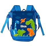 Striefchen Kindergarten Tasche - Dinos - als Rucksack mit Namen des Kindes