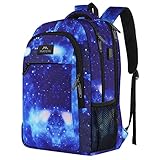 MATEIN Laptop Rucksack, Schulrucksack 15,6 Zoll Laptop Notebook Rucksack Backpack Schultasche für Männer mit USB Ladeanschluss Computertasche Geschenk für Reisen Arbeit Herren Damen, Galaxy Blau