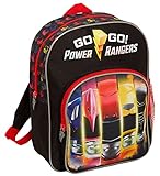 Power Rangers Rucksack für Kinder, Jungen, Mädchen, Superheld, Reise, Sport, Schule, Mittagessen, Schwarz , Einheitsgröße, Modern