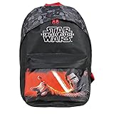 Rucksack für Jungen Star Wars - Schulranzen mit Motiven aus Kylo Ren - Schulrucksack für Schule und Kindergarten mit verstellbaren Schulterriemen - Perletti 40x30x18 cm