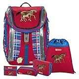 Horse Family - Pferd - FLEXLINE Schulranzen-Set 5tlg. Step by Step Hama