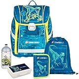 Generisch Oxy Bag Premium Light - Jurassic-T-Rex - Schulranzen-Set 5tlg. mit BROTDOSE und TRINKFLASCHE