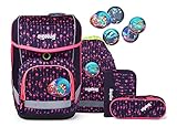ergobag Unisex Kinder Bermuda Square, Rot, Einheitsgröße