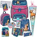 Generisch Spirit - Pferd - SCOOLI Undercover EasyFit Schulranzen-Set 11tlg. mit SCHULTÜTE, KINDERRUCKSACK, SCHREIBSET, BROTDOSE und TRINKFLASCHE - HAUSAUFGABENHEFT GRATIS DAZU!