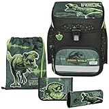 Scooli EasyFit Schulranzen-Set Jurassic T-Rex 5tlg.