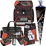 Star Wars - Scooli EasyFit Schulranzen-Set 9tlg. mit Sporttasche, Schultüte, Brotdose und Trinkflasche