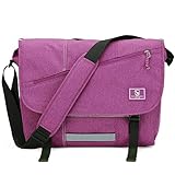 OIWAS Umhängetasche Herren Groß Messenger Bag Arbeitstasche Männer Schultertasche Laptoptasche Herrentasche Kuriertasche Tablet Business Büro Uni Reise Alltag für 15.6 Zoll Laptop Violett