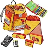 Step by Step - Schulranzen Set - LED Sunny Flowers