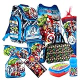 Avengers 10 Teile Set Schulranzen Ranzen Federmappe Tornister Schultüte 85 cm mit Sticker-von-Kids4shop