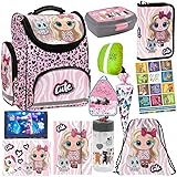 Schulranzen XXL Set 12er Best Friends Schulranzen ergonomischer Ranzen Zuckertüte Geldbeutel Federmappe Turnbeutel Brotdose Trinkflasche Malunterlage Schürze Aufgabenheft für die Grundschule