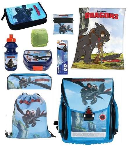 Dragons Schulranzen Set Jungen