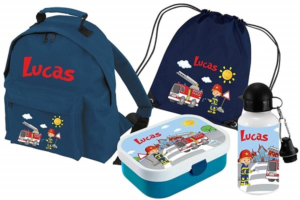 Kindergartenrucksack mit Namen Jungen