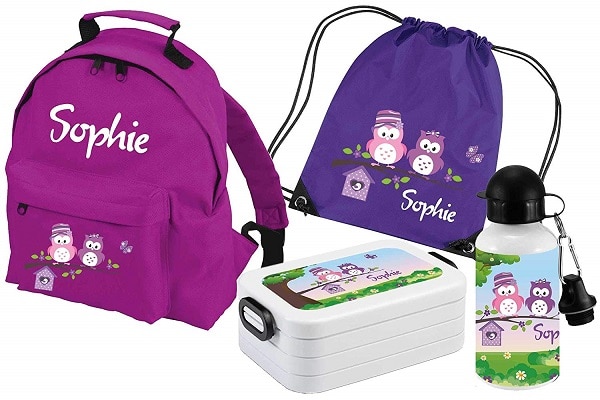 Kindergartentasche mit Namen Mädchen